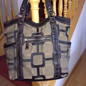 Nine West  Canvas Big Tote Handbag